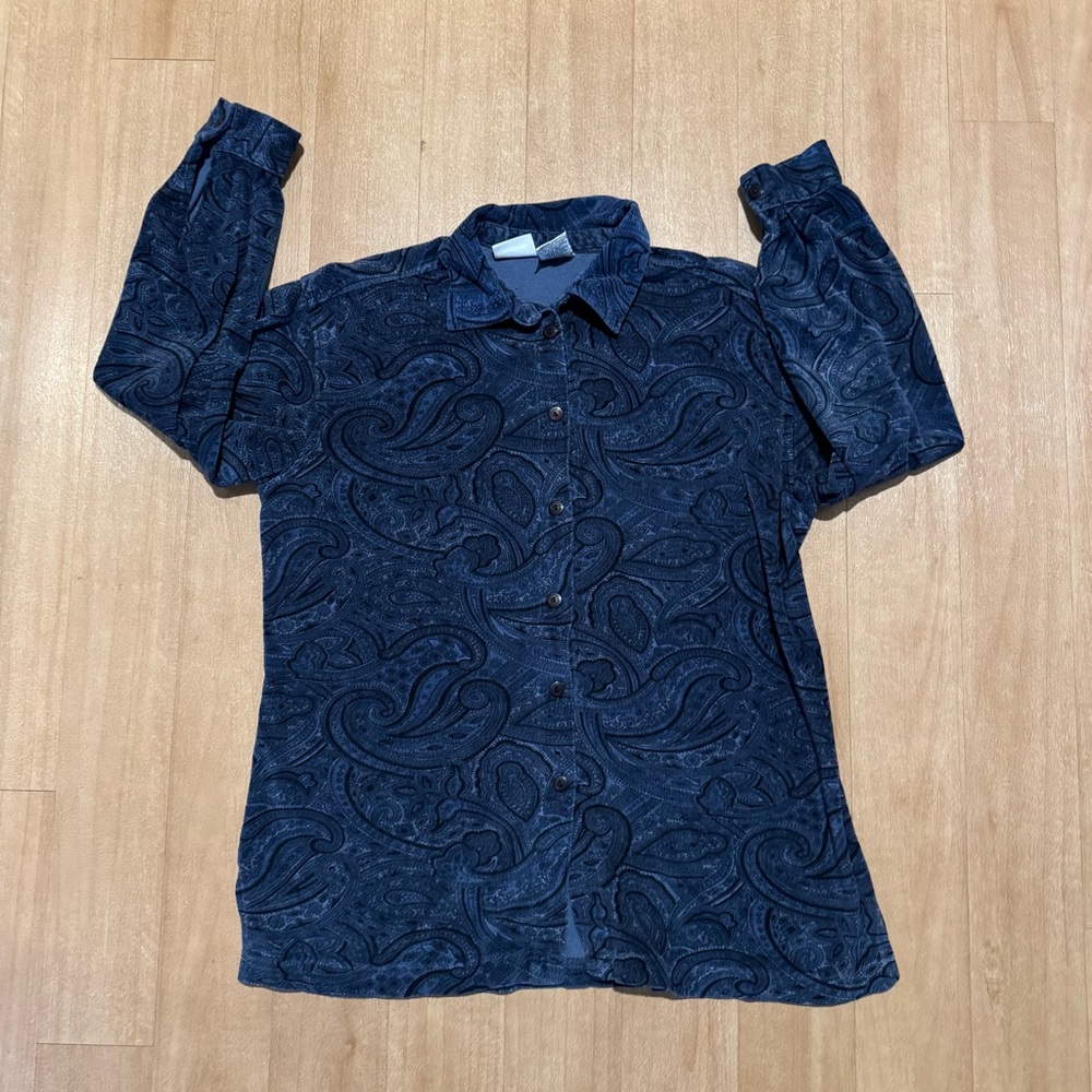 Capacity Knits Paisley Button Down